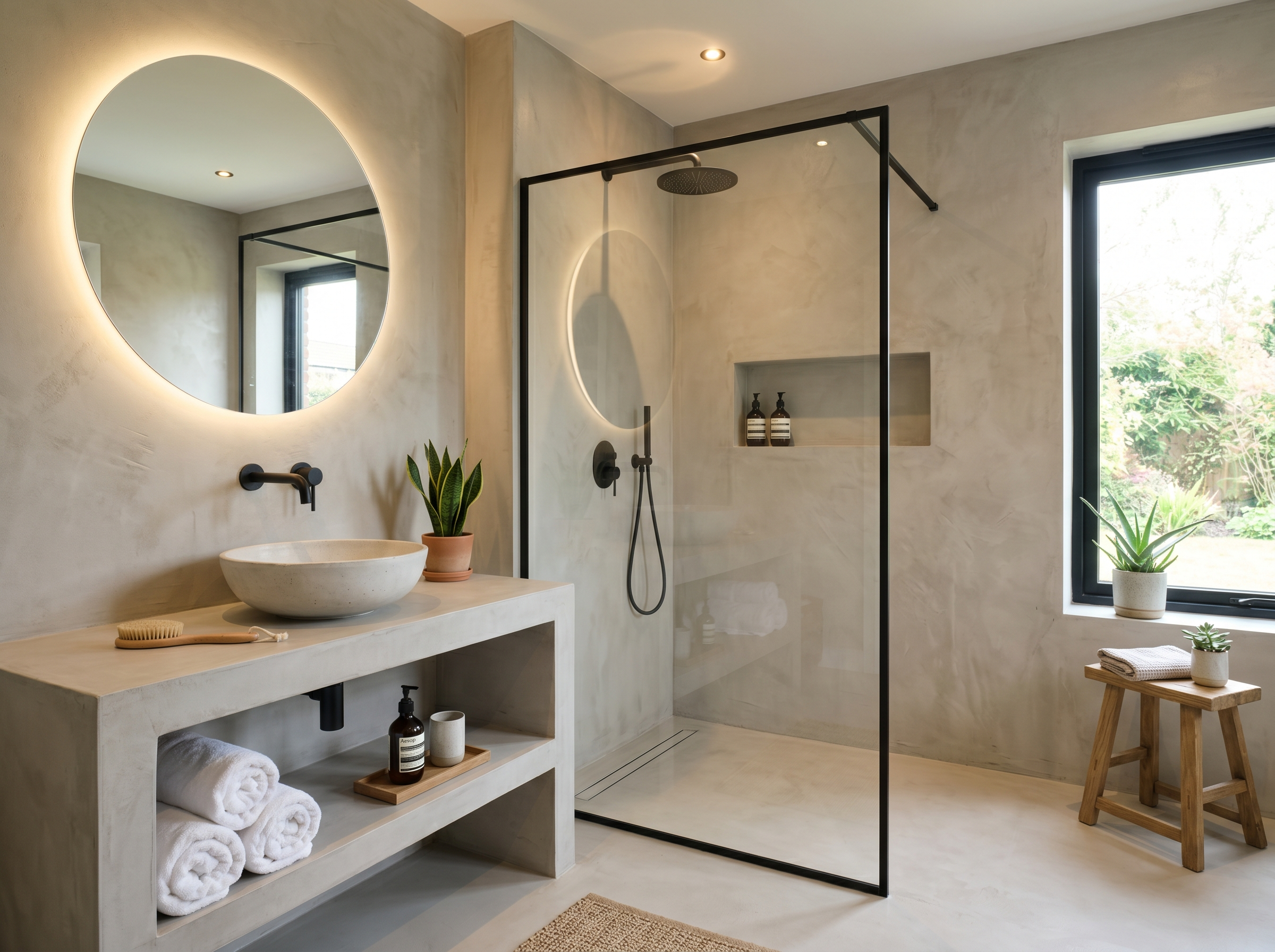 Microcement bathroom Costa del Sol